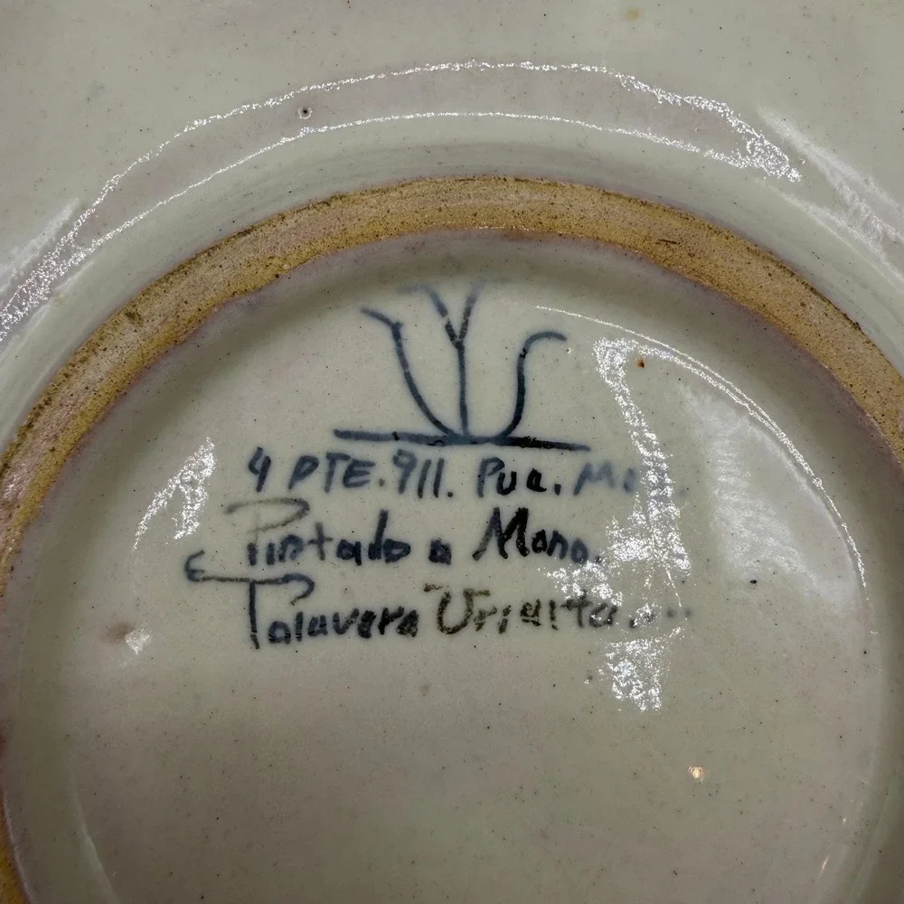 Vintage Talavera Uriarte Dinner Plates 9